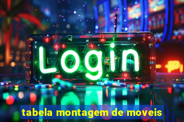 tabela montagem de moveis